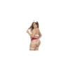 Costume d'infirmière sexy de trois pièces grande taille  
